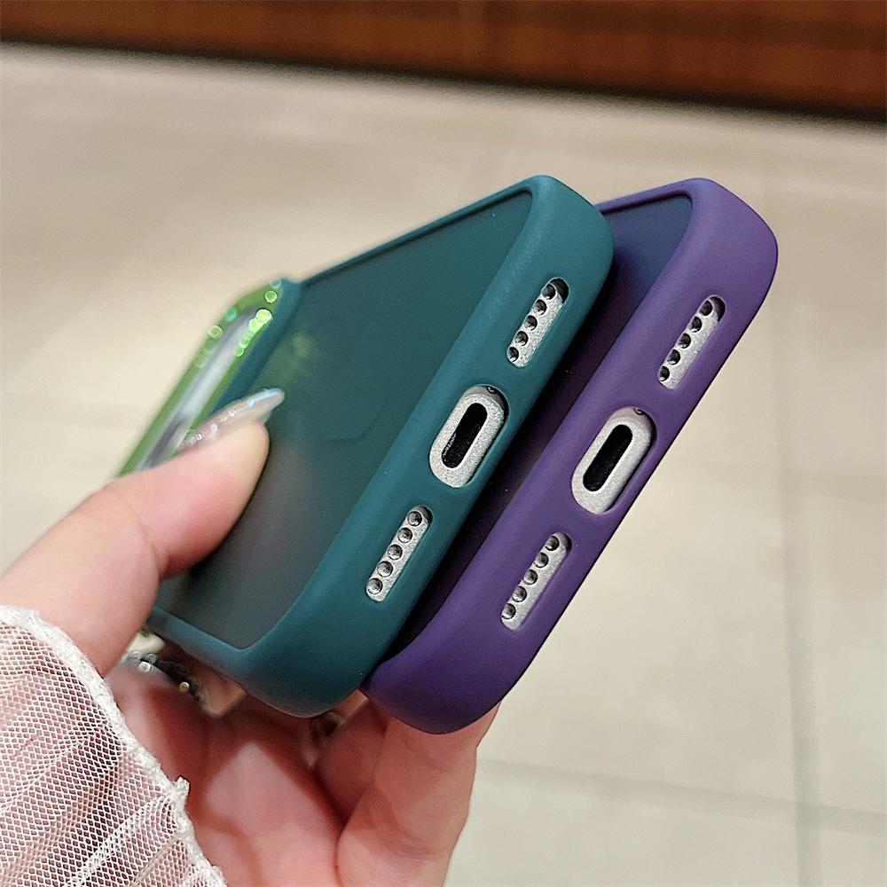 Матовый Магнитный для Magsafe Прочный Чехол для iPhone 17 Air 16 E 15 Plus 14 Pro Max Беспроводная Зарядка Металлическая Рамка для Линзы Чехол