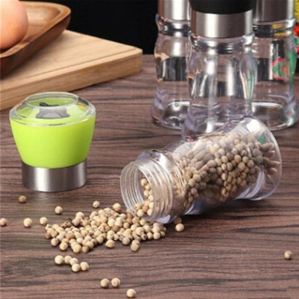 4 Color Options Manual Salt And Pepper Mill Grinder Adjustable Coarseness Peppers Grinders Seasoning Muller Kitchen Accessories Cookware Spice Milling