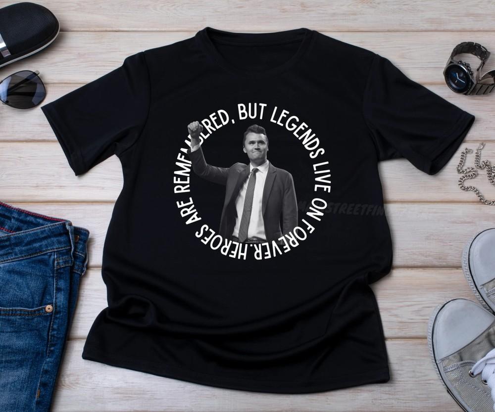 Charlie Kirk Memorial T Shirt Rest In Peace RIP Conservative Tee Unisex T-Shirt