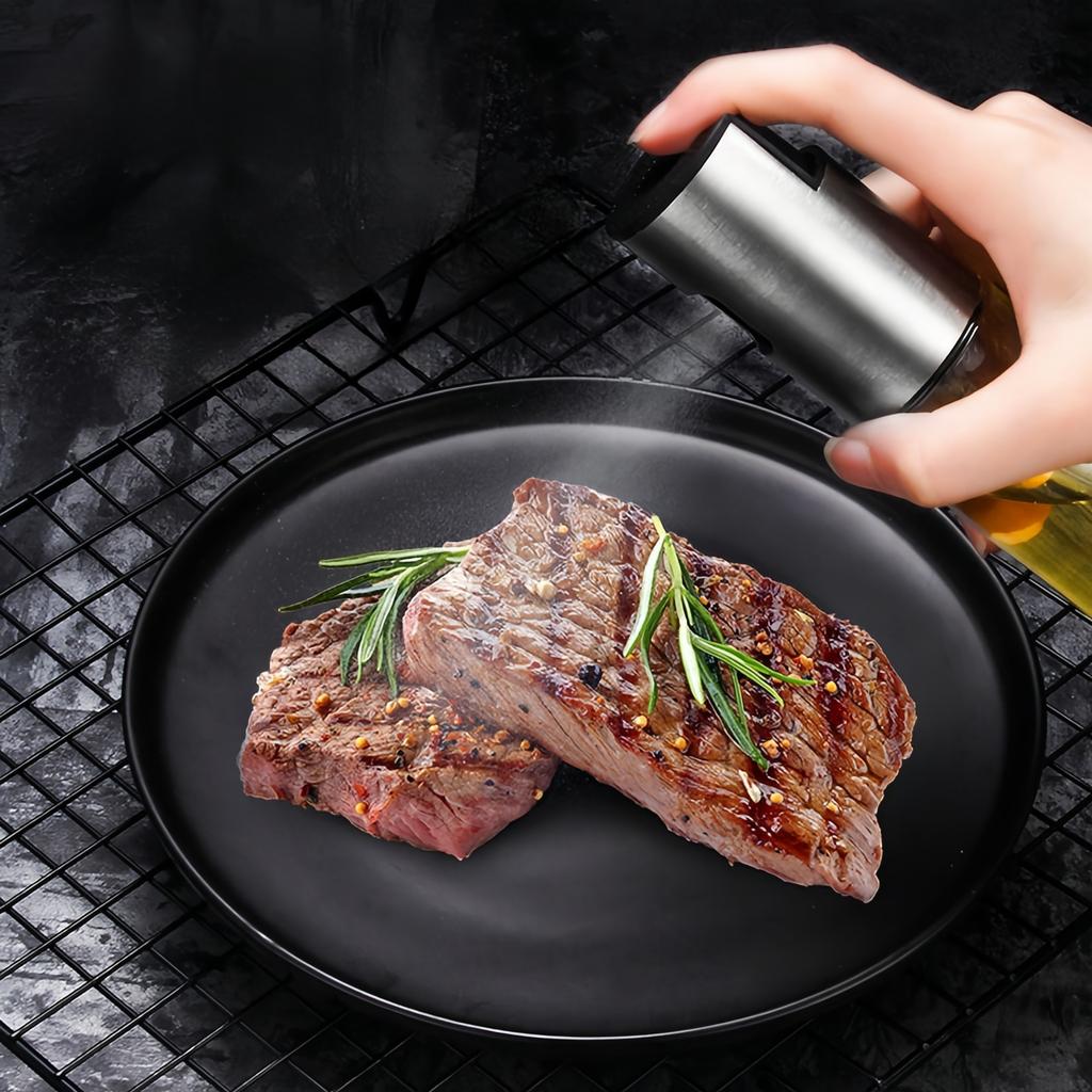 Kitchen Oil Kettle Spray Sprayer Oil, Vinegar, Sauce Glass Dispenser Bottle 200 Ml Capacity