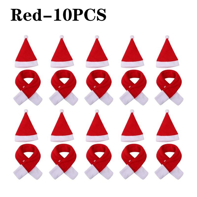 1-20 шт. Рождественские аксессуары для питомцев, Рождественский шарф и шапка для собаки, Шапка для кошки, Праздничный костюм для собаки, Рождественская одежда для питомцев