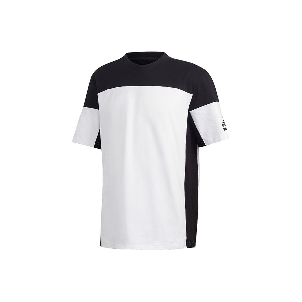 adidas ZNE Tee Colorblock Тренировочная футболка с короткими рукавами Мужские топы Белые FR7146
