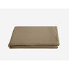 Drap plat Palace pur coton teint lavé, 63 fils/cm² Vent du sud - Palace Camel - 240 x 290 cm pour lit 2 places