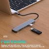 7 в 1 концентратор типа C док-станция USB C в 4K 30 Гц HDMI совместимый адаптер USB 3.0 разветвитель конвертер SD TF кард-ридер для ноутбуков ПК аксессуары