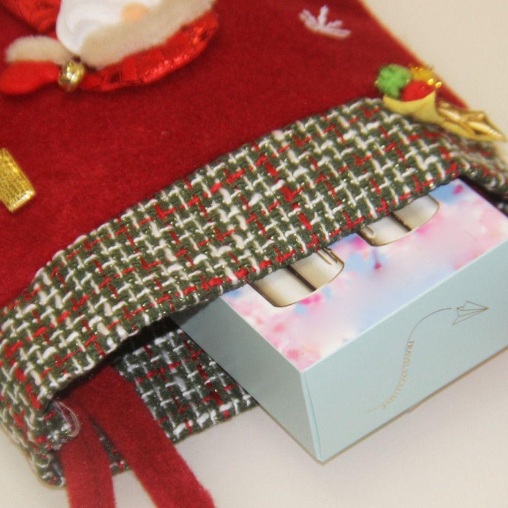 Фланелевые рождественские сумки-тоут, мультяшные конфетные мешки, прочные подарочные мешки для детей, рождественские подарки