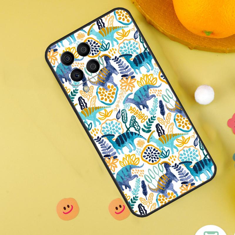 Милый Дино Динозавр Для Samsung Galaxy M11 M12 M13 M14 M15 M34 M54 M55 M33 M53 M31 M51 M30s M32 M52 M20 Чехол
