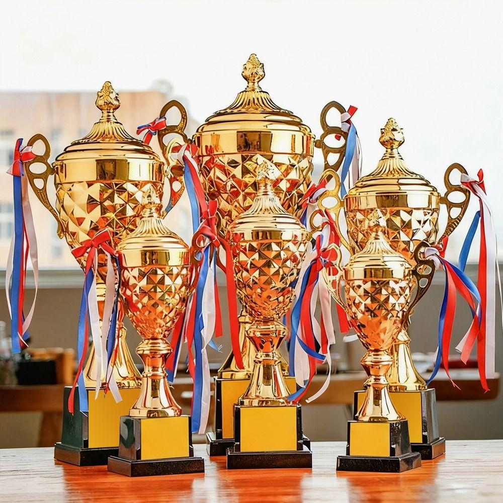 Metal Material Metal Trophy Creative Award Sport Trophy Gold Trophies Birthday Gifts