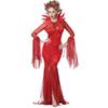 Long Sleeve Wicked Witch Witch, Halloween Costume Female Devi Costue Horn Devil Costume Costume