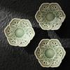 Yue Kiln Celadon High Foot Cup Coaster Heat Insulation Pad Chinese Ceramic Tea Set Accessory Handmade