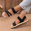 Women Sandals New Flat Heel Platform Cross Strap Open Toe Sandals Plus Size Outdoor Sport Sandals Casual Beach Shoes for Women