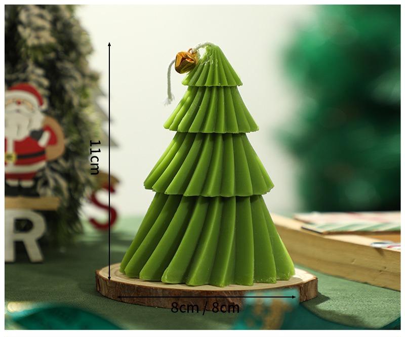 Набор свечей и форм «Рождественская елка» Сделай сам силиконовые формы для свечей, мыла, гипса, праздничные подарки с готовыми свечами