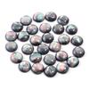30pcs/lot 10 12mm Imitation Shell Resin Cabochons Cameo Round Flat Back Cabochon Beads For Jewelry Making DIY Bracelet Necklace