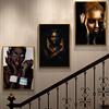 AHPAINTING холст картина настенная живопись африканское искусство черный и золотой женский плакат печатает изображение для гостиной домашний декор