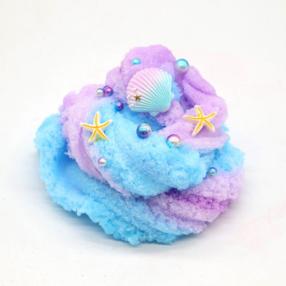 Happy Play Soft Ocean Slime Fluffy Shell 60 мл Глина Пластилин Грязь Стресс