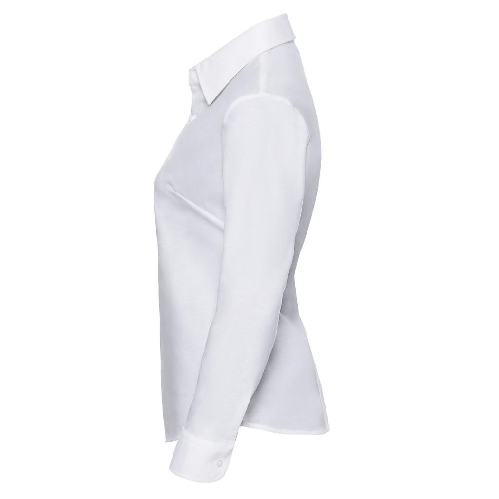 Russell Collection Womens/Ladies Oxford Easy-Care Long-Sleeved Shirt