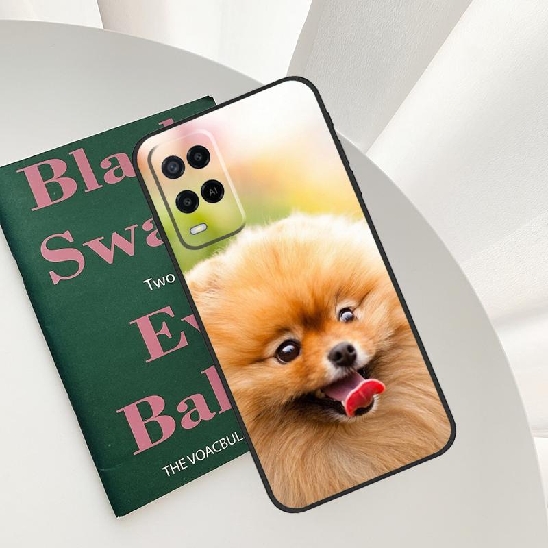 Pomeranian Dogs Dog Colorful Case For Oppo A58 A78 A98 A15 A16 A17 A52 A72 A76 A96 A54 A74 A94 A57 A77 A54S A57S Cover