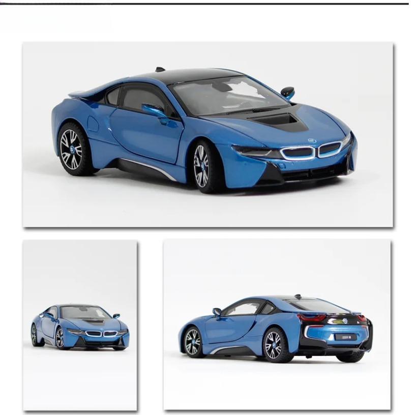 1/24 BMW I8 Supercar New Enegry Vehicle Alloy Car Diecasts & Toy Vehicles Car Model Miniature Scale Model Car for Children