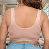 Европейский и американский спортивный большой размер удобный бесшовный бюстгальтер пуш-ап без косточек с регулируемой застежкой спереди, формирующий, с красивой спинкой, нижнее белье