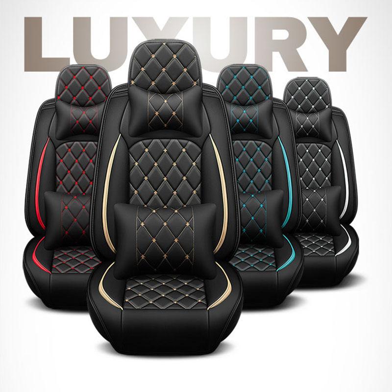 Новый чехол на переднее сиденье из искусственной кожи, водостойкий, прочный, дышащий, универсальный, защитная подушка на переднее сиденье (Только чехол на сиденье)