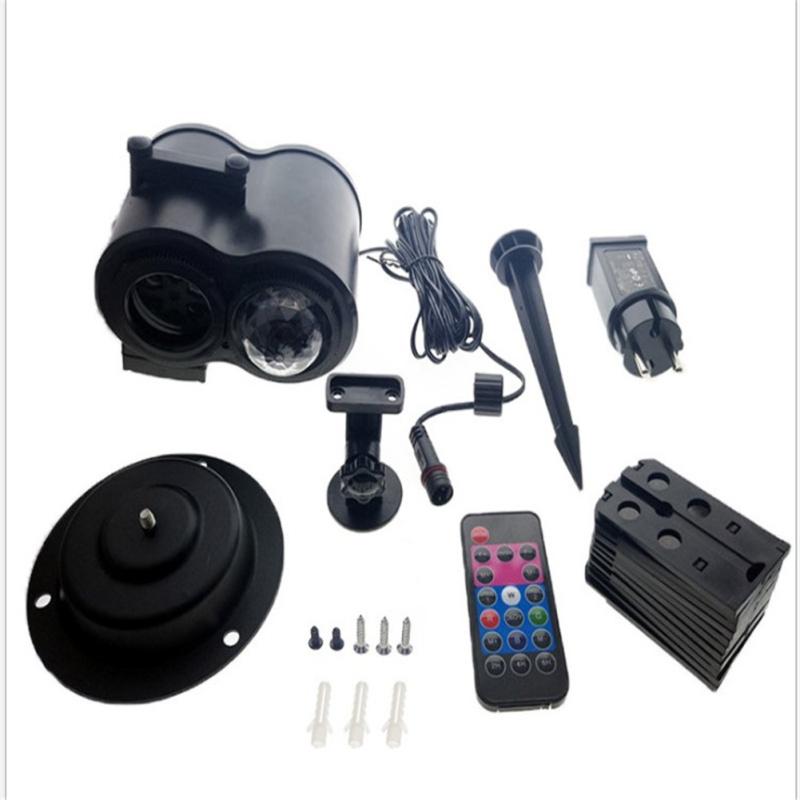 Christmas Projection Lights Waterproof With Remote Timer Stage Light Outdoor Lawn Light