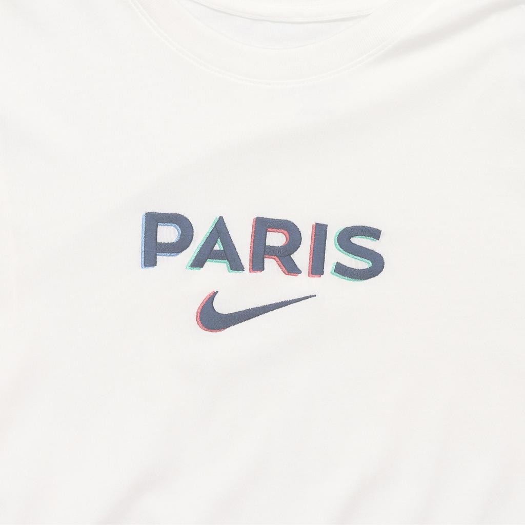 Nike Футболка с коротким рукавом и вышитым логотипом команды Paris Saint-Germain, мужские топы, парус HJ9761-133