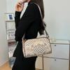 Kangaroo Logo Chinese Style Fashion Printed Wide Strap High Quality Female Bag Gold Hardware Retro Large Capacity Bag