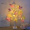 Освещенная искусственная береза светодиодная лампа-бабочка с самодельными регулируемыми ветками мягкое свечение настольная лампа украшение для вечеринки
