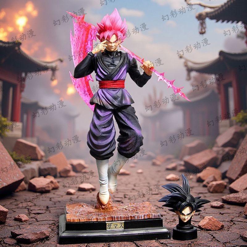 37 см Dragon Ball Super Saiyan Ros Goku Стоящая Фигурка Аниме Модель Статуя Коллекция Настольное Украшение Орнамент Игрушка Подарок