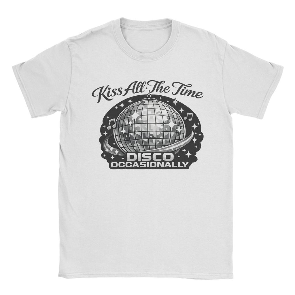 Unisex Unisex Harrys Kiss All The Time Album T Shirts Styles Pure Cotton Tops Vintage Short Sleeve Crewneck Tees Plus Size Tshirt