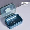 Creative Flip-Top Soap Dish Home Bathroom Dormitory Drainable Small Soap Dish with Lid Minimalist Cute Soap Dish