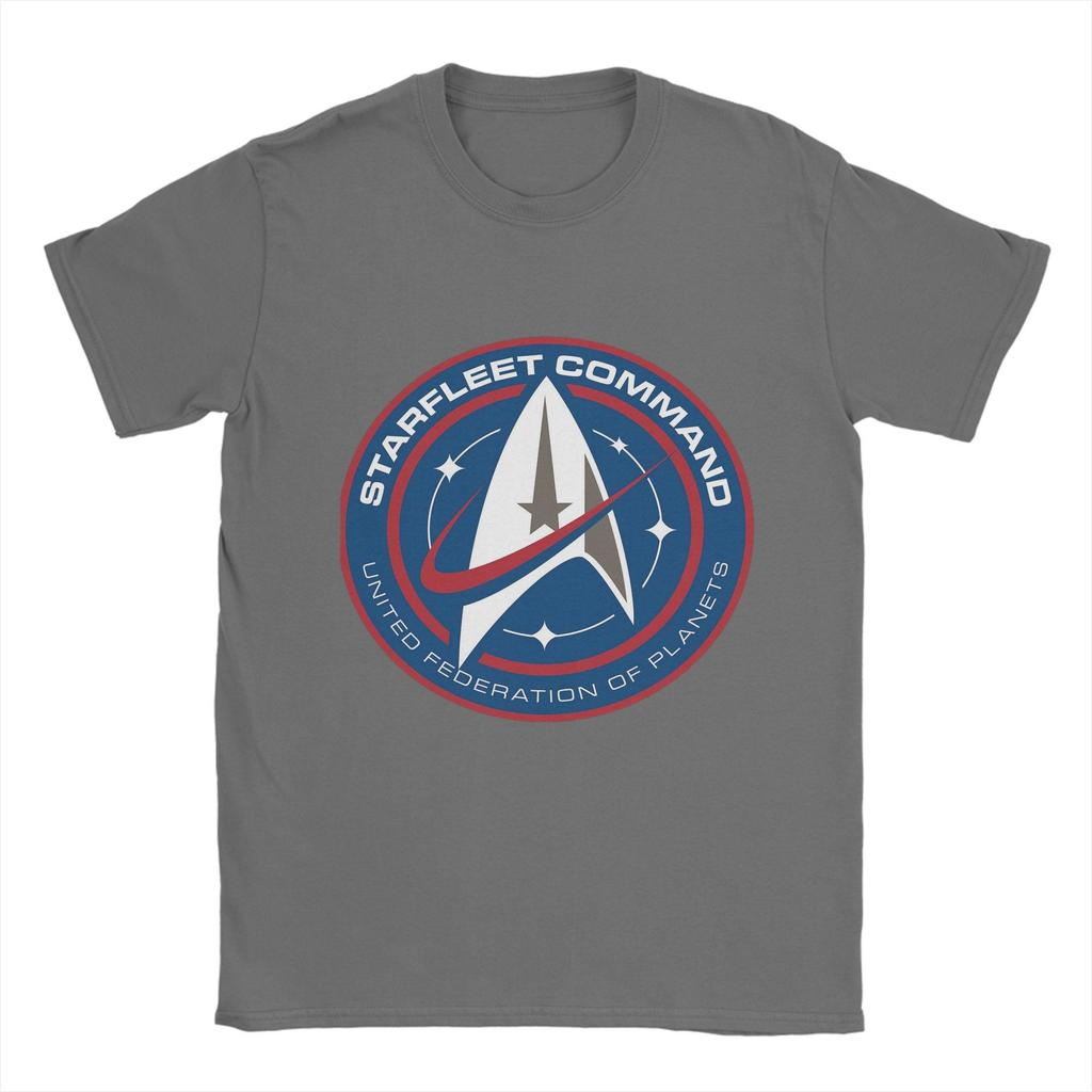 S-Stars T-Treks Discovery Starfleet Мужские футболки Новинка Футболки Короткий рукав Круглый вырез Футболка 100% хлопок Новое поступление Одежда