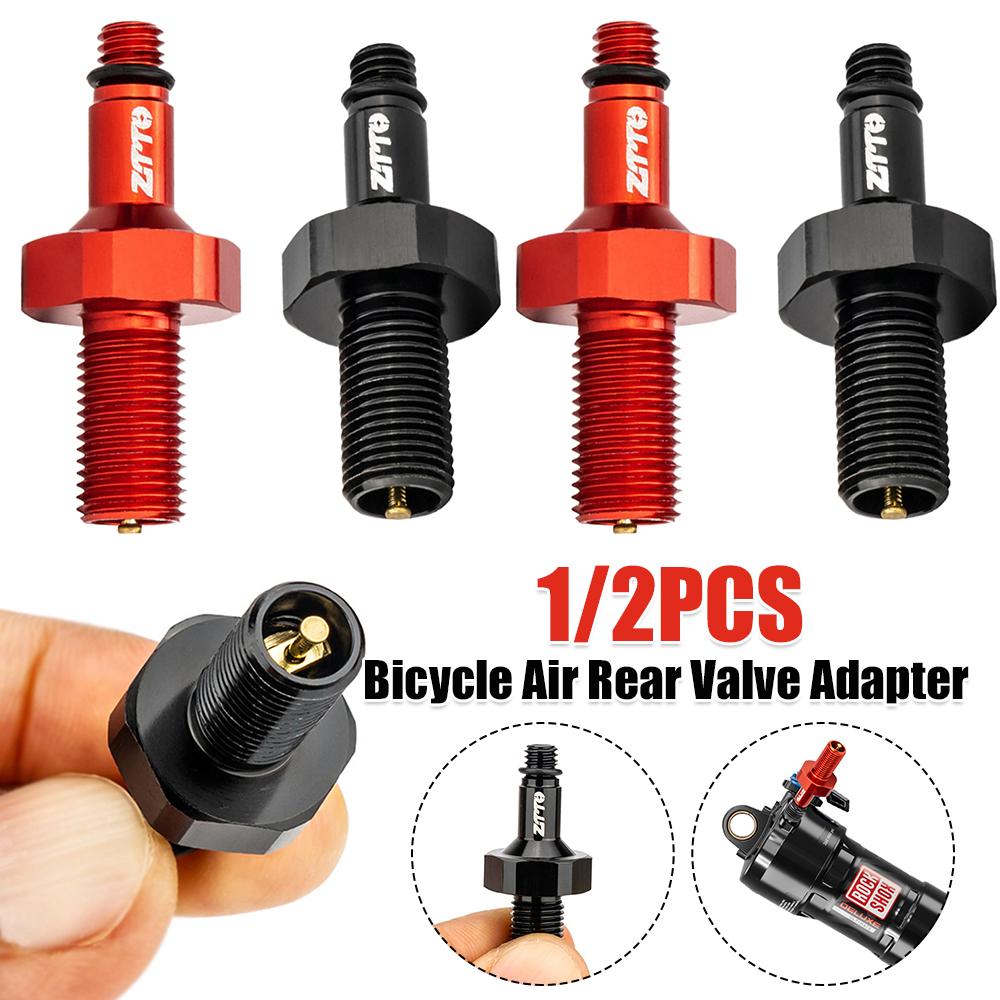 1/2PCS Bicycle Air Rear Shock Absorber Valve Adapter Aluminum Alloy Bicycle Pump Air Nozzle Tube Tool Gallbladder Inflation Tool