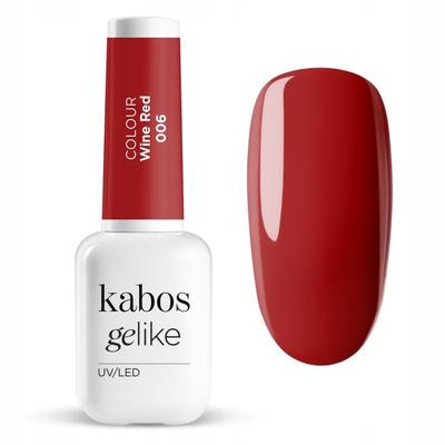 Лак для ногтей - Kabos Gelike 006 - Красный - Мягкая формула - Интенсивный блеск 21 день