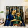 Mother and Child Iconic Art BlanketFlannel blanket for bedroom, living room, sofa, and nap