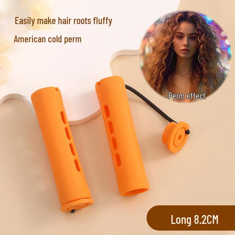 Щипцы для завивки с прикорневым объемом и роллером для челки - Парикмахерский инструмент с крышкой и резинкой.