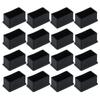 1/16 Pcs Rectangle Shaped Chair Leg Protectors Rubber Chair Leg Caps  Hardwood Floors