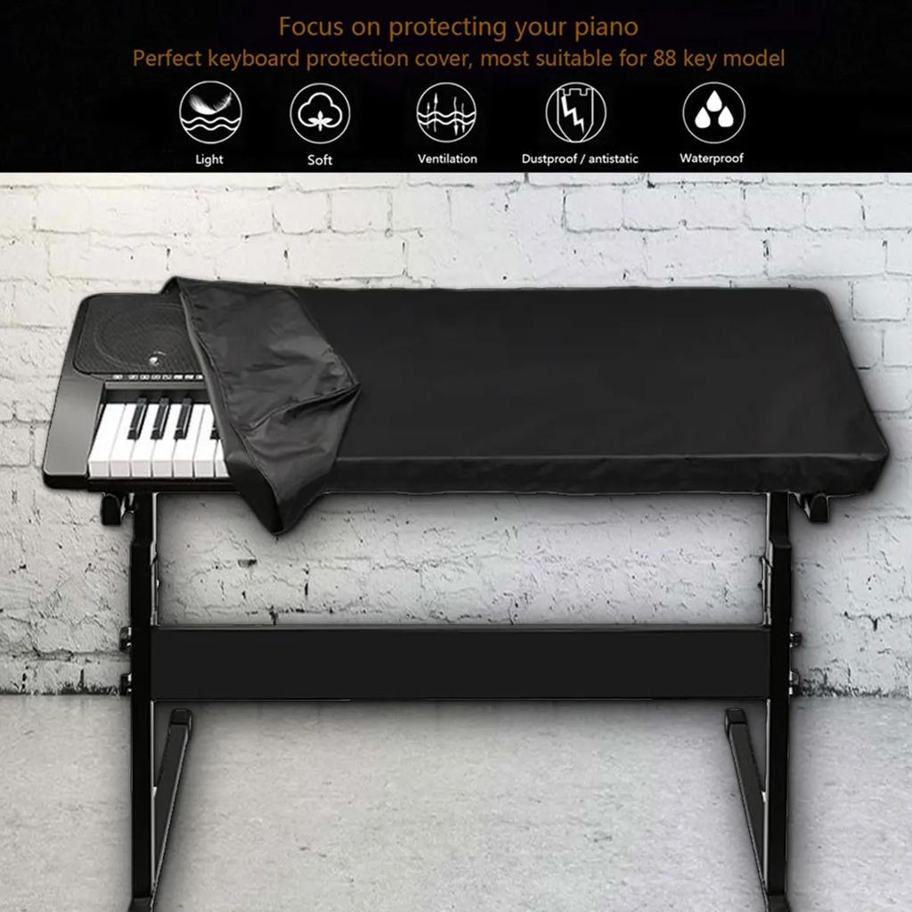61/88 Key Electronic Piano Cover Dustproof Waterproof Keyboard Cover Durable Foldable Effortless To Clean Piano Protective Cover