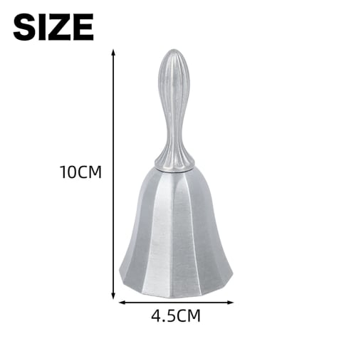 VIEAURA Antique-Style Dinner Bell, Call Bell, Tabletop Bell for Restaurants, Hotels, Cafes, Reception, Orders, Hand Bell, Call Bell, Interior Decorati