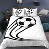 Football Bedding Set Printing Pillowcase Quilt Cover Soccer Duvet Covers  Home Textiles Queen King Size Sport Theme Quilt Cover