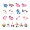 Cute Cartoon Unicorn Flower Clog Buckles - Removable & Soft Rubber Garden Shoe Decorations