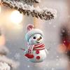 Christmas Snowman Pendant Acrylic Cartoon Snowman Hanging Ornaments Holiday Christmas Tree Hanging Snowmen for Home Decor