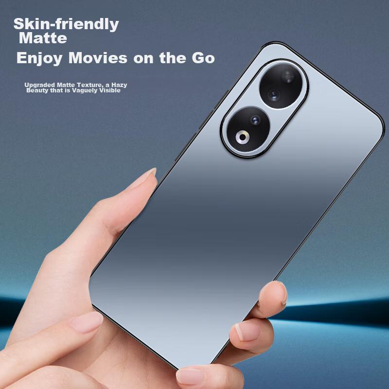 Honor 90 Phone Case, Huawei 90 Protective Cover, AG Frosted Full Coverage, Real Machine Feel, Shockproof, Anti-Fingerprint,n, Sapphire Blue