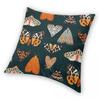 Tiger Moths Insert Square Pillowcase Polyester Linen Velvet Printed Zip Decor Throw Pillow Case Car Cushion Cover