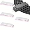 2/4PCS 8 Slots Self-Adhesive Cable Organizer Clips Wire Holder for Office TV PC Ethernet Under Desk USB Cord Management