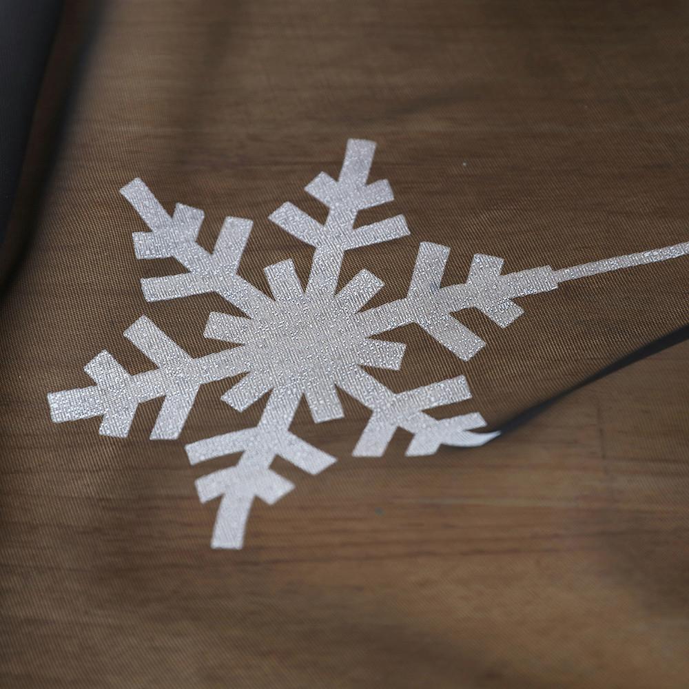 1 шт. рождественские занавески со снежинками, тюль, вуаль, драпировка, балдахин