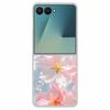 For Samsung Z Flip7 Flip 7 Case Flower Colour Back Cover Hard PC Phone Cases For Samsung Galaxy Z Flip7 Foldable Tansparent Capa