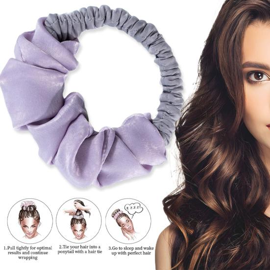 No Heat Hair Curler Women Overnight Sleeping Hair Curling Scrunchie Soft Hair Roller Strap Long Medium Hair Curls Styling Tool