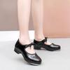 Эластичный вход Прямая подошва Обувь для степа для женщин Zapatos Черные Кроссовки из искусственной кожи Step Женские Сандалии для женщин