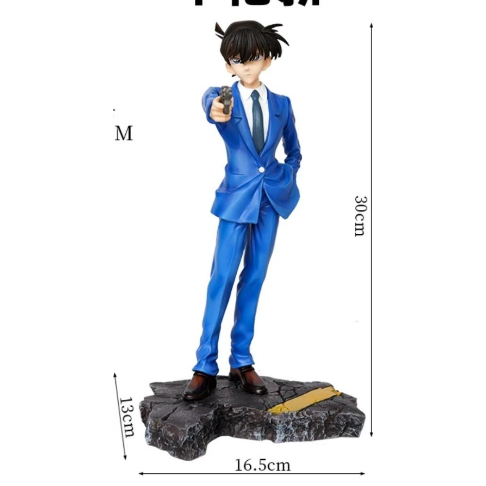 Amine Detective Conan with Gun Shinichi Kudo Action Figure Toys 30cm
