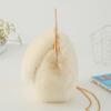 Plush Crossbody Bag Handheld Princess Bag Imitation Fur Bag Female Chain Bag Hundred with Cute Rabbit Ears Package